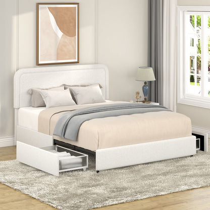 Liv - Patented With Drawers Upholstered Storage Platform Bed - The Sleep Loft - Online Mattress Showroom NYC