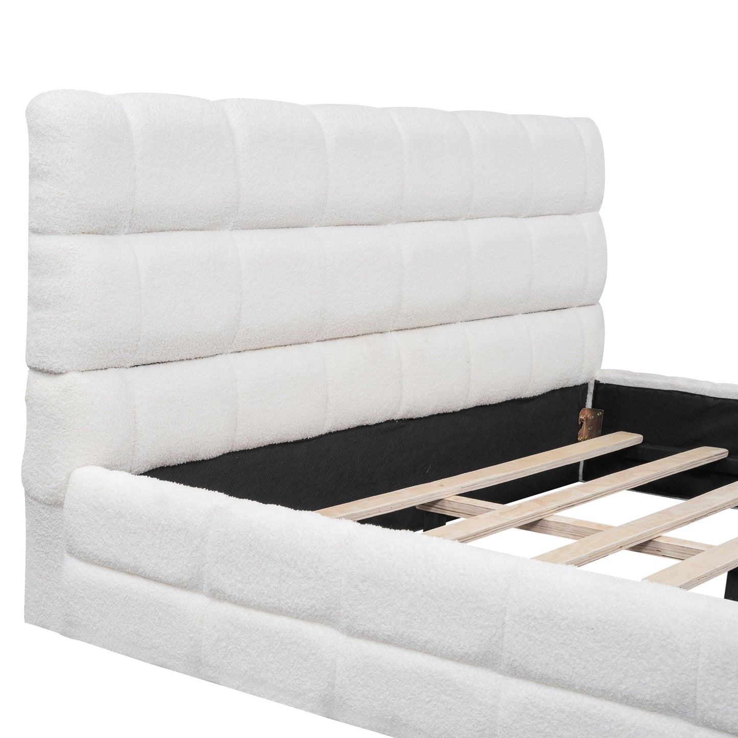 Upholstered Platform Bed With Headboard - The Sleep Loft - Online Mattress Showroom NYC