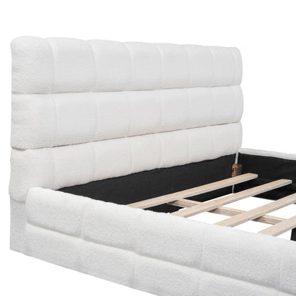 Upholstered Platform Bed With Headboard - The Sleep Loft - Online Mattress Showroom NYC