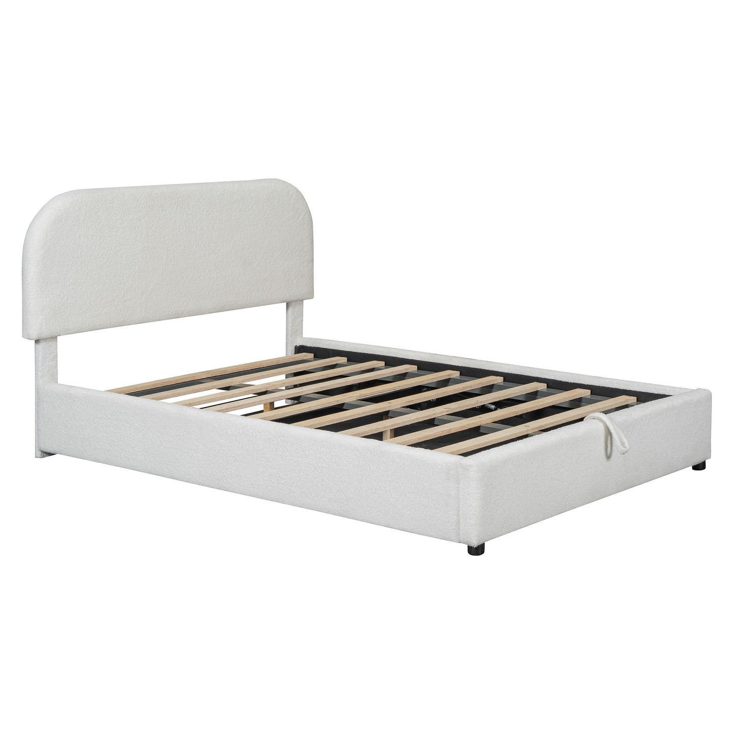 Upholstered Platform Bed With Hydraulic Storage System - The Sleep Loft - Online Mattress Showroom NYC