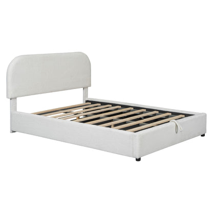 Upholstered Platform Bed With Hydraulic Storage System - The Sleep Loft - Online Mattress Showroom NYC