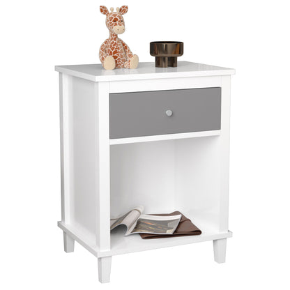 Nightstand With 1 Drawer 1 Shelf - The Sleep Loft - Online Mattress Showroom NYC