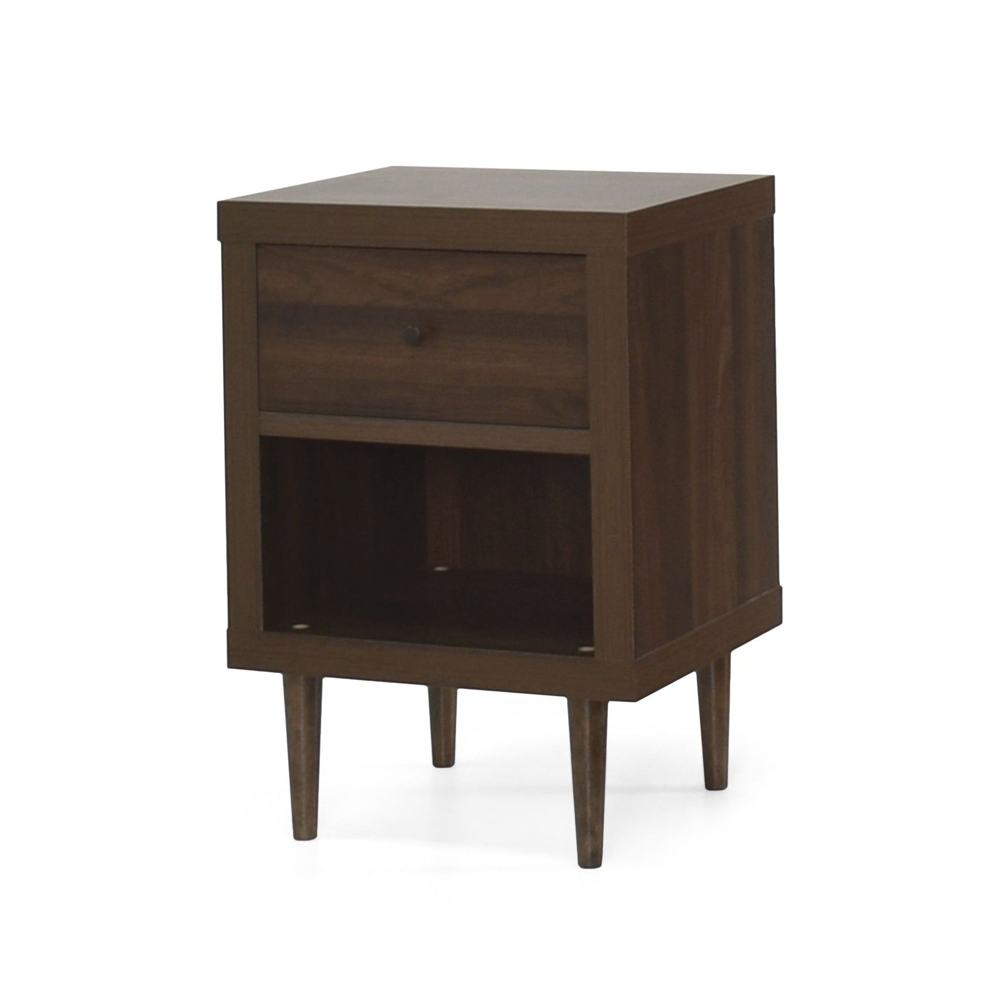 Nystrom - Single Drawer Nightstand - The Sleep Loft - Online Mattress Showroom NYC