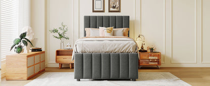 Upholstered Design Platform Bed With Trundle - The Sleep Loft - Online Mattress Showroom NYC