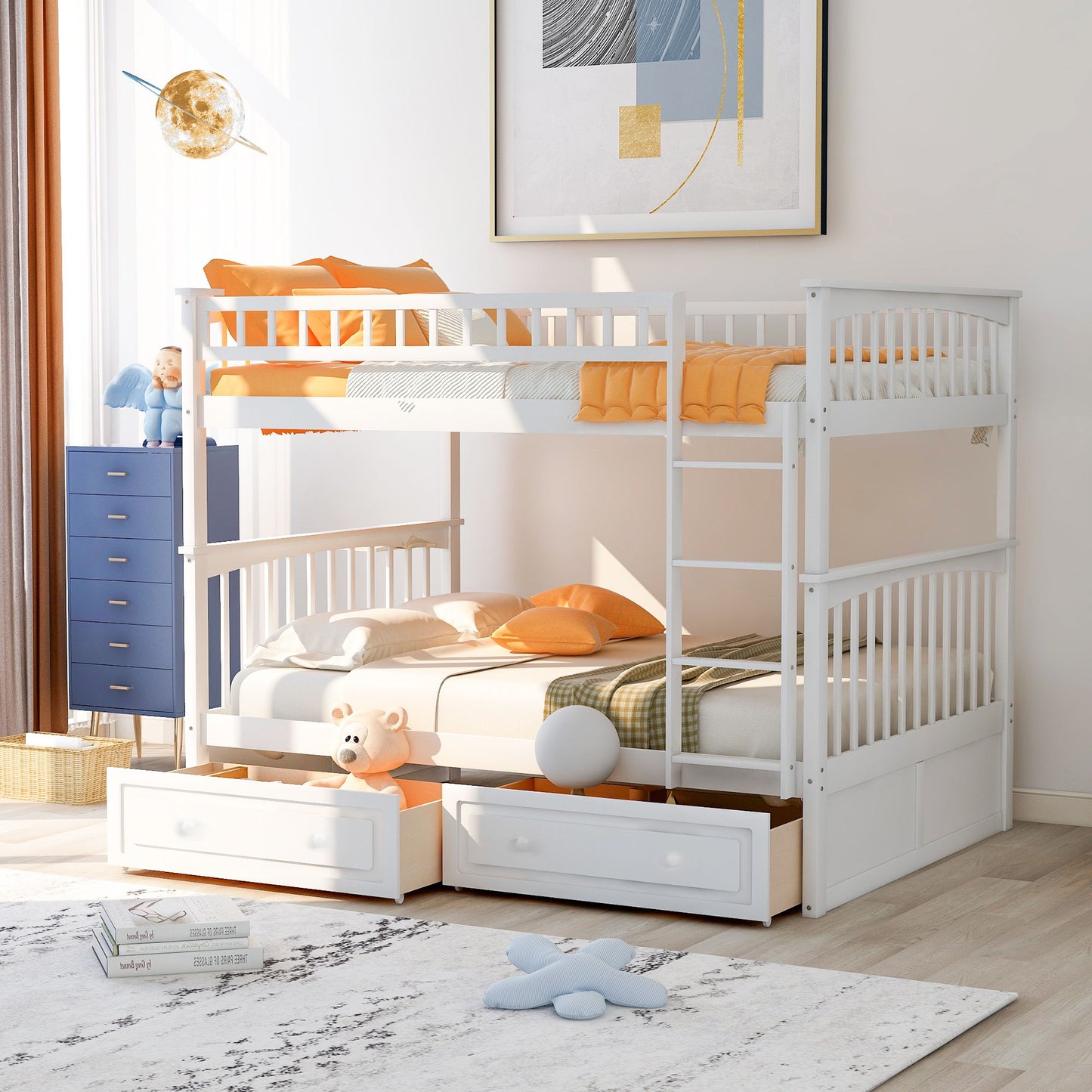 Bunk Bed With Drawers, Convertible Design - The Sleep Loft - Online Mattress Showroom NYC