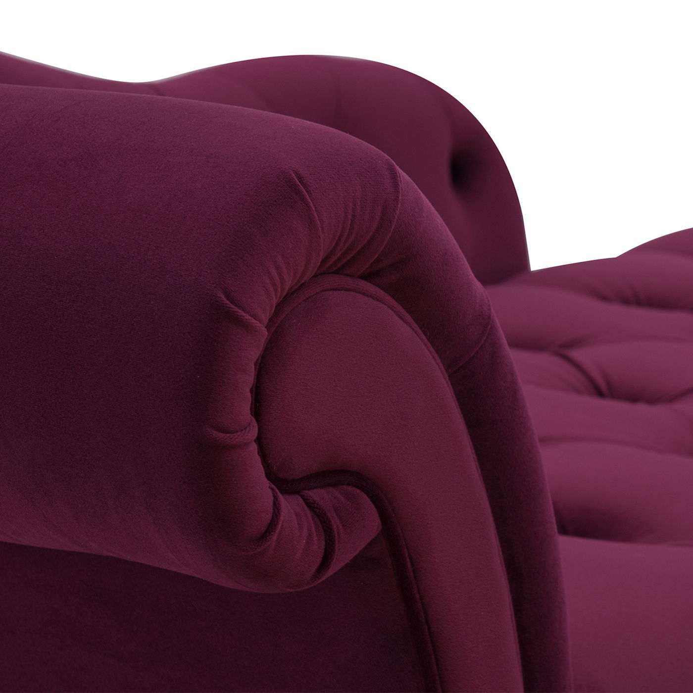 Samuel - Tufted Roll Arm Chaise Lounge - The Sleep Loft - Online Mattress Showroom NYC
