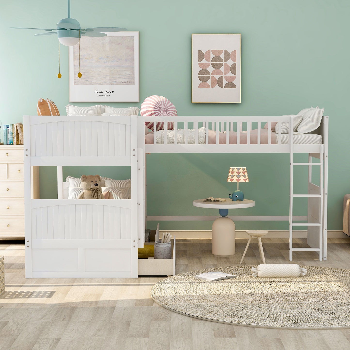 Bunk Bed With Loft And 2 Drawers - The Sleep Loft - Online Mattress Showroom NYC