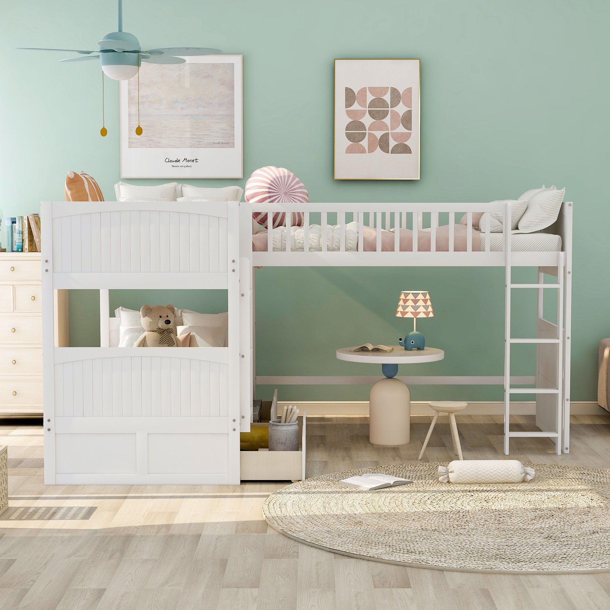 Bunk Bed With Loft And 2 Drawers - The Sleep Loft - Online Mattress Showroom NYC