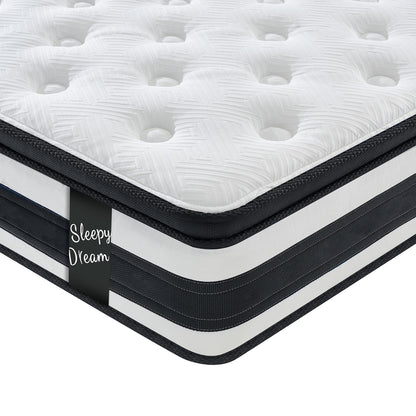 12" Breathable Hybrid Mattress, Memory Foam, Individual Pocket Springs - The Sleep Loft - Online Mattress Showroom NYC