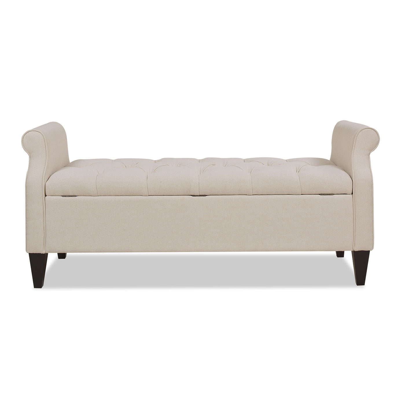Jacqueline - Tufted Roll Arm Storage Bench - The Sleep Loft - Online Mattress Showroom NYC