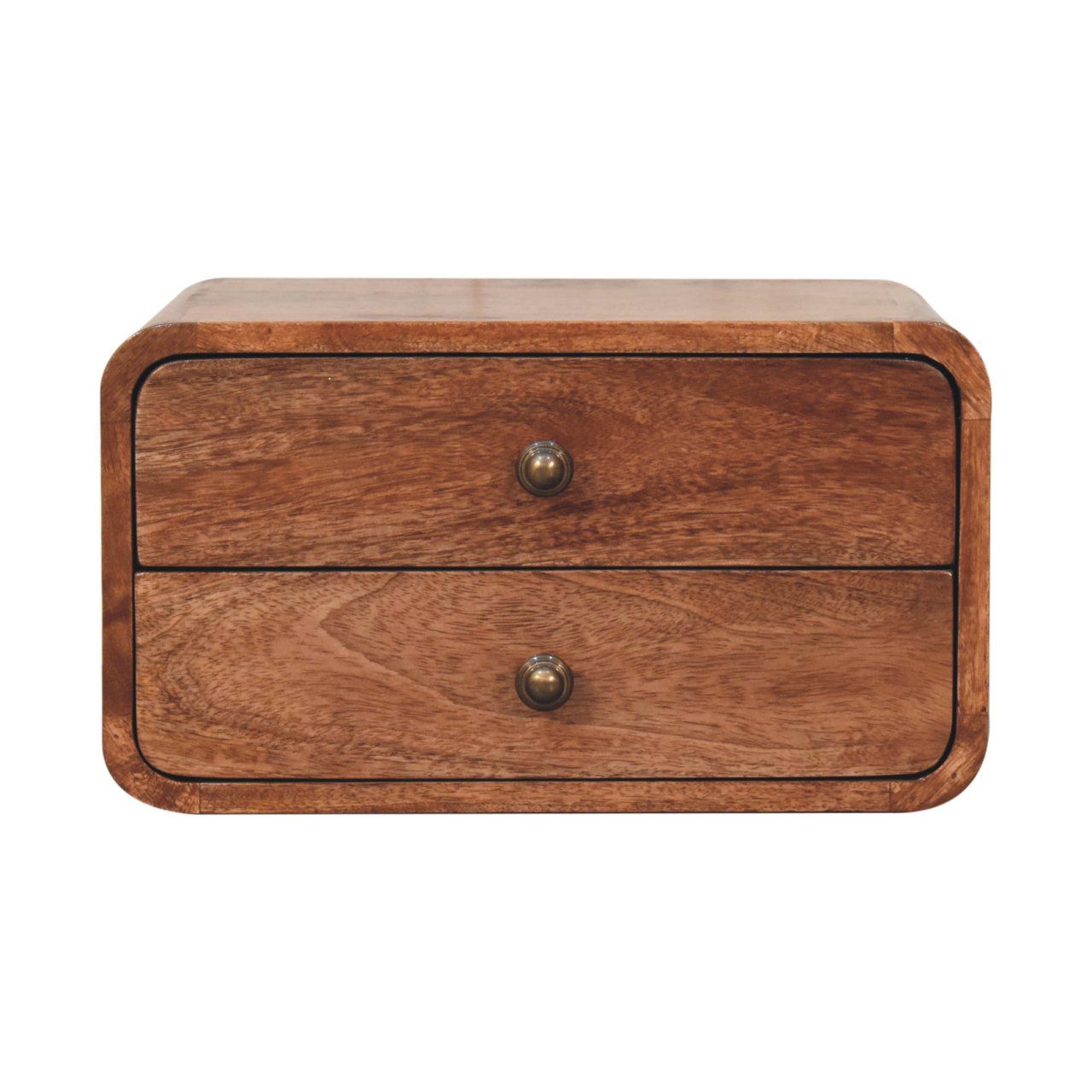 Curved Wall Mounted Bedside Nightstand - The Sleep Loft - Online Mattress Showroom NYC
