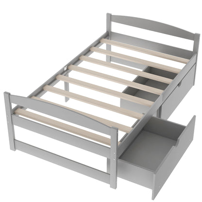 Platform Bed With 2 Drawers - The Sleep Loft - Online Mattress Showroom NYC
