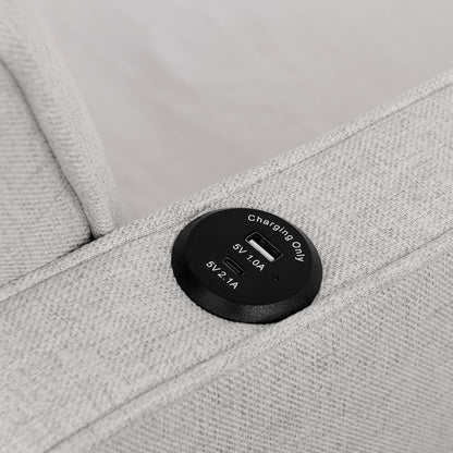 Daybed With Pop Up Trundle And USB Charging Armrest - The Sleep Loft - Online Mattress Showroom NYC