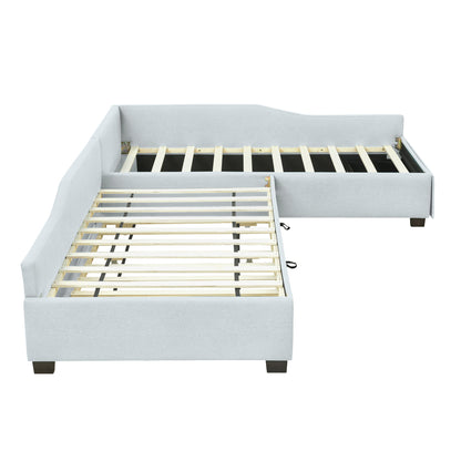 Upholstered Double Daybed With Trundle And Drawer - The Sleep Loft - Online Mattress Showroom NYC