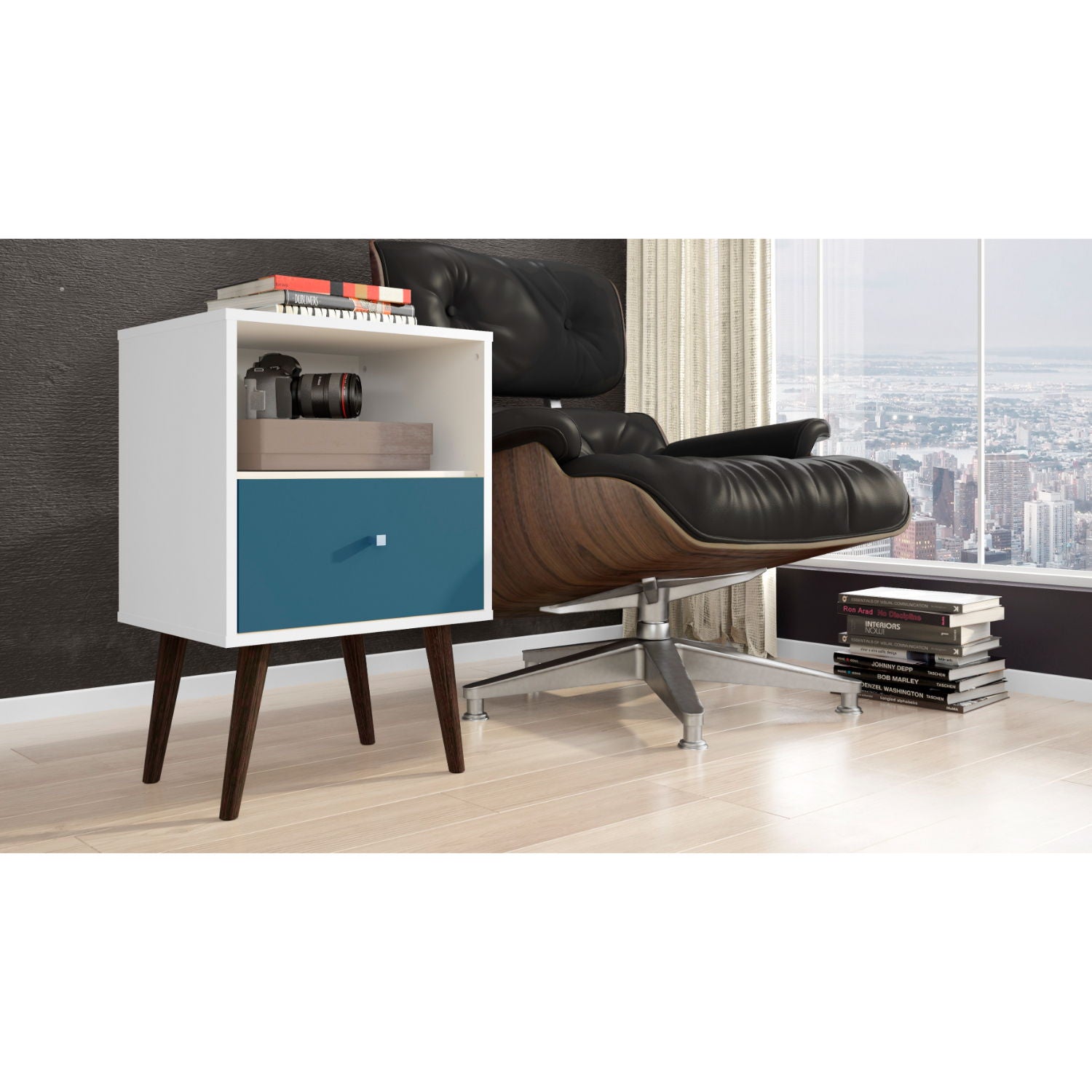Liberty - Nightstand 1 Drawer For Bedroom - The Sleep Loft - Online Mattress Showroom NYC