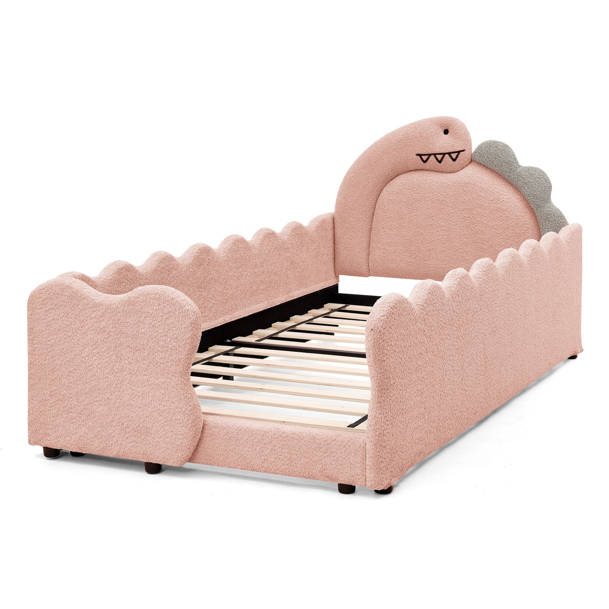 Cute Dinosaur Shaped Bed With Safety Guardrail, Toddler Frame - The Sleep Loft - Online Mattress Showroom NYC