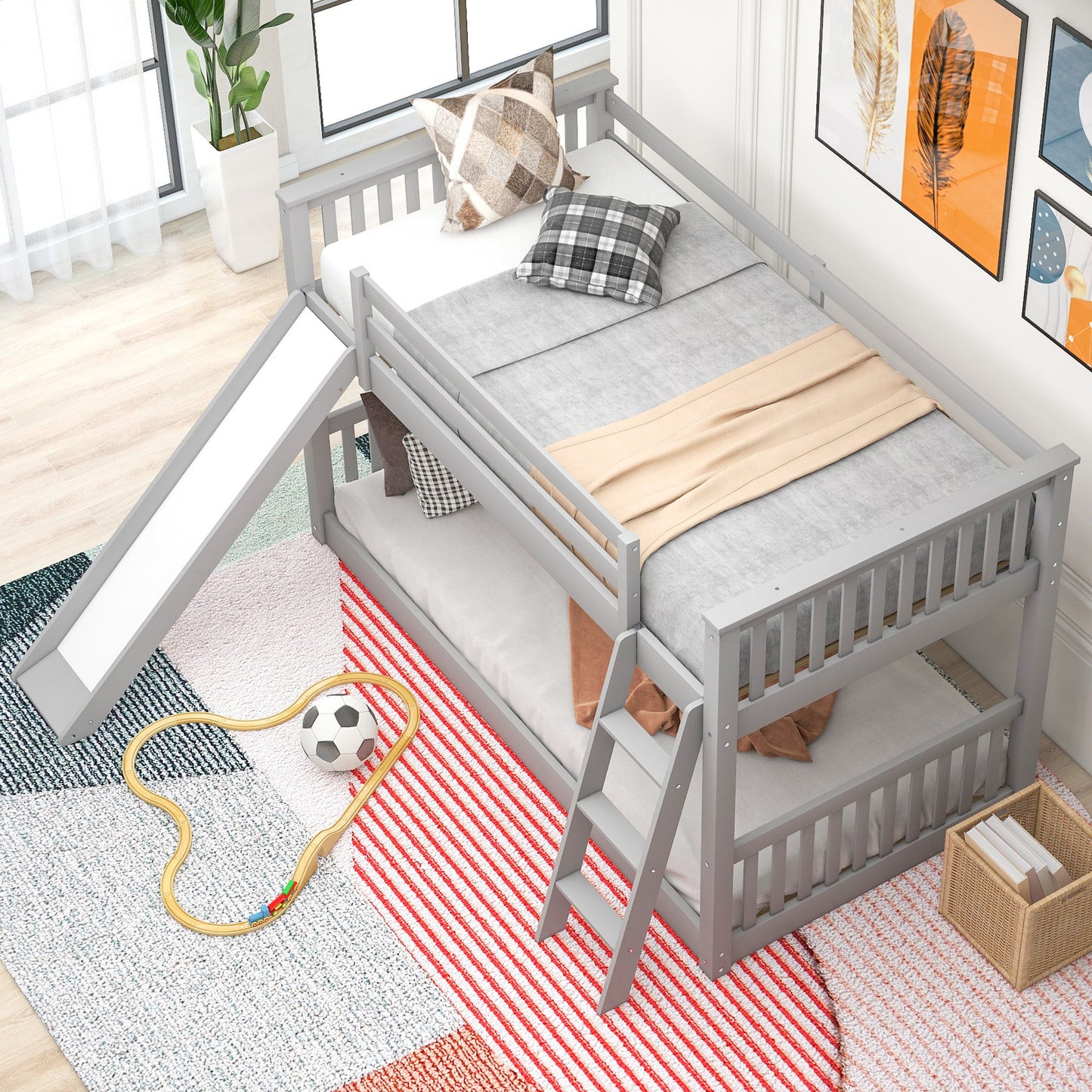 Bunk Bed & Convertible Slide And Ladder - The Sleep Loft - Online Mattress Showroom NYC