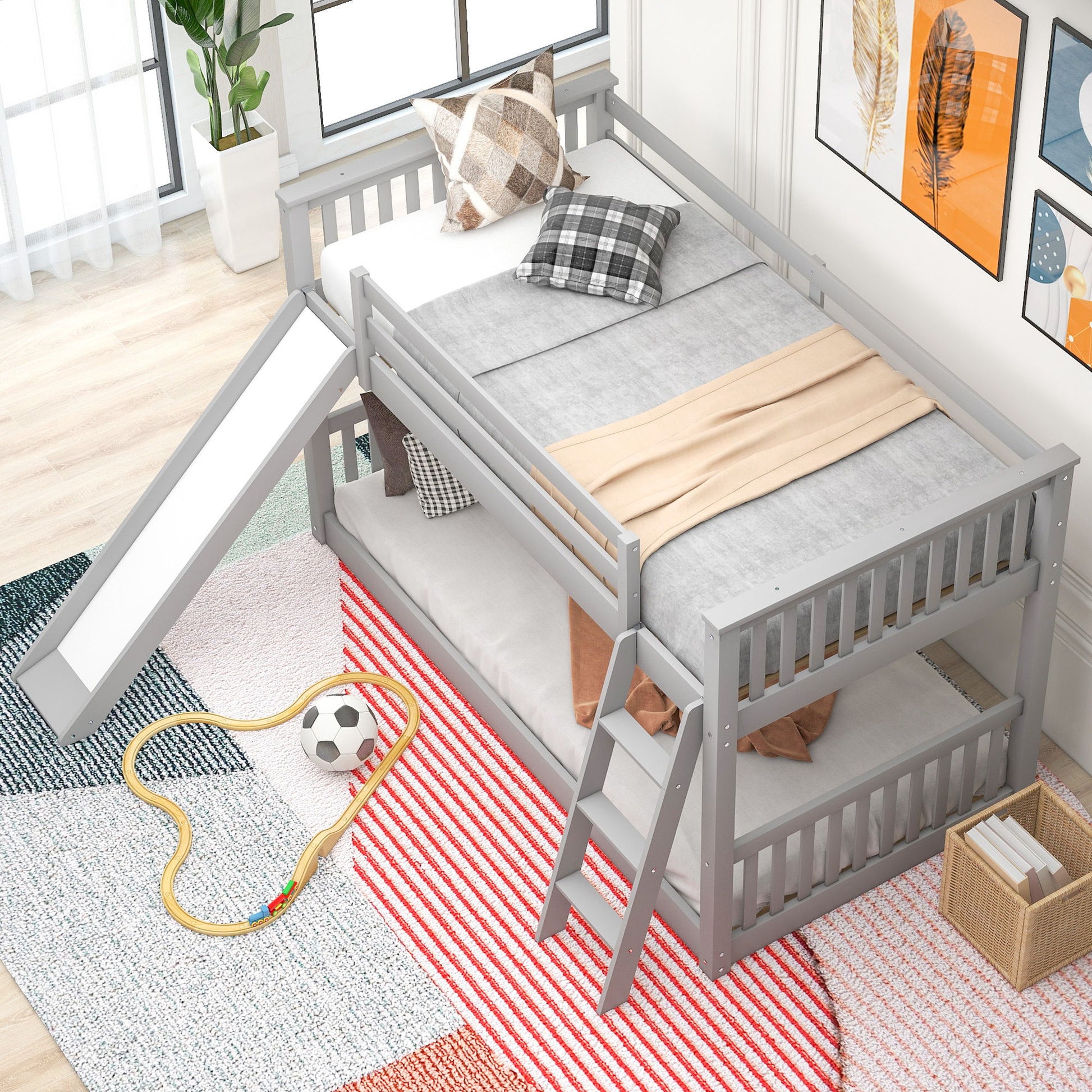 Bunk Bed & Convertible Slide And Ladder - The Sleep Loft - Online Mattress Showroom NYC