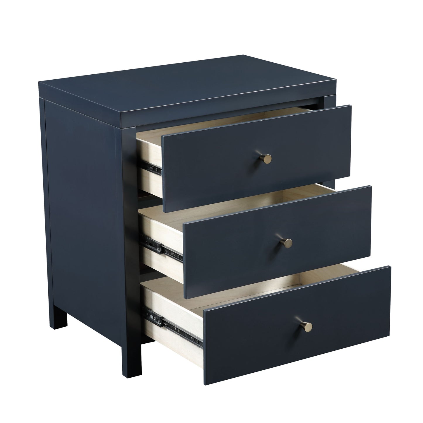 Nevarre - 3 Drawer Nightstand - The Sleep Loft - Online Mattress Showroom NYC