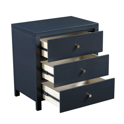 Nevarre - 3 Drawer Nightstand - The Sleep Loft - Online Mattress Showroom NYC