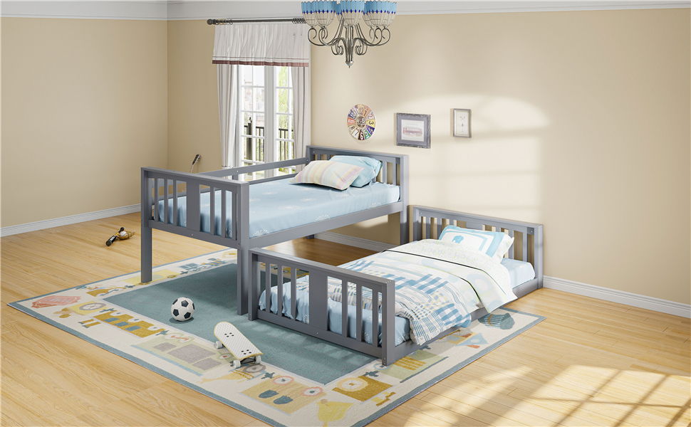Solid Construction Bunk Bed & Ladder - The Sleep Loft - Online Mattress Showroom NYC