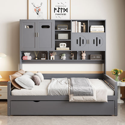 Daybed With All-In-One Cabinet And Shelf - The Sleep Loft - Online Mattress Showroom NYC
