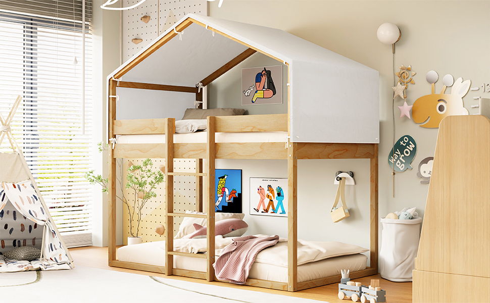 Bunk Bed With Tent - The Sleep Loft - Online Mattress Showroom NYC