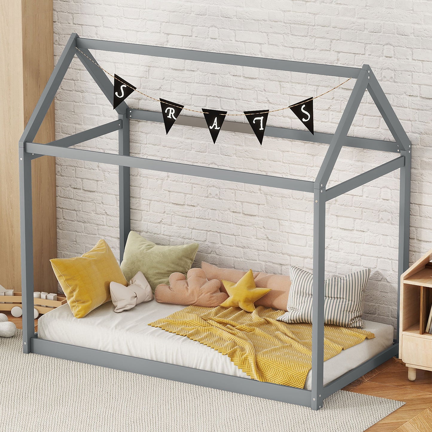 Wooden House Shaped Bed - The Sleep Loft - Online Mattress Showroom NYC