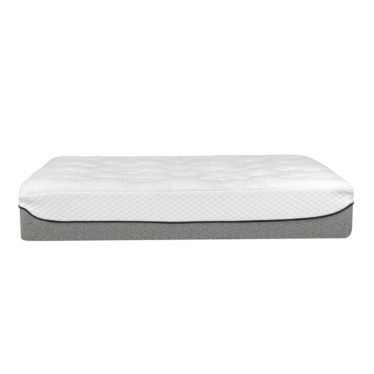 Ultra Plush 13" Gel Memory Foam Mattress For King Size Bed With Double Layered Jacquard Cover - Gray / White - The Sleep Loft - Online Mattress Showroom NYC