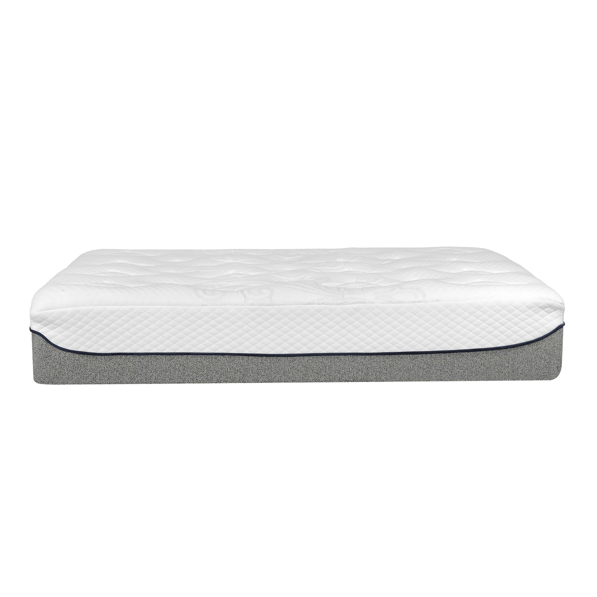 Ultra Plush 13" Gel Memory Foam Mattress For King Size Bed With Double Layered Jacquard Cover - Gray / White - The Sleep Loft - Online Mattress Showroom NYC