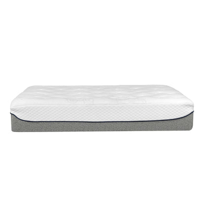 Ultra Plush 13" Gel Memory Foam Mattress For King Size Bed With Double Layered Jacquard Cover - Gray / White - The Sleep Loft - Online Mattress Showroom NYC