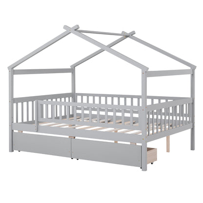 House Bed With 2 Drawers - The Sleep Loft - Online Mattress Showroom NYC