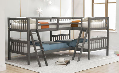 L Shaped Bunk Bed With Ladder - The Sleep Loft - Online Mattress Showroom NYC