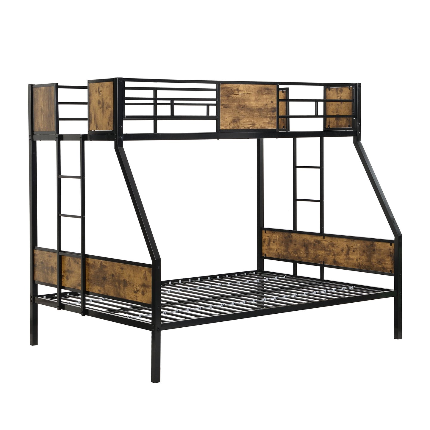 Modern Metal Bunk Bed With Dual Side Ladder And Metal Desig - The Sleep Loft - Online Mattress Showroom NYC