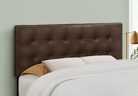 Full Size, Bed Headboard Only, Upholstered, Transitional - Brown - The Sleep Loft - Online Mattress Showroom NYC