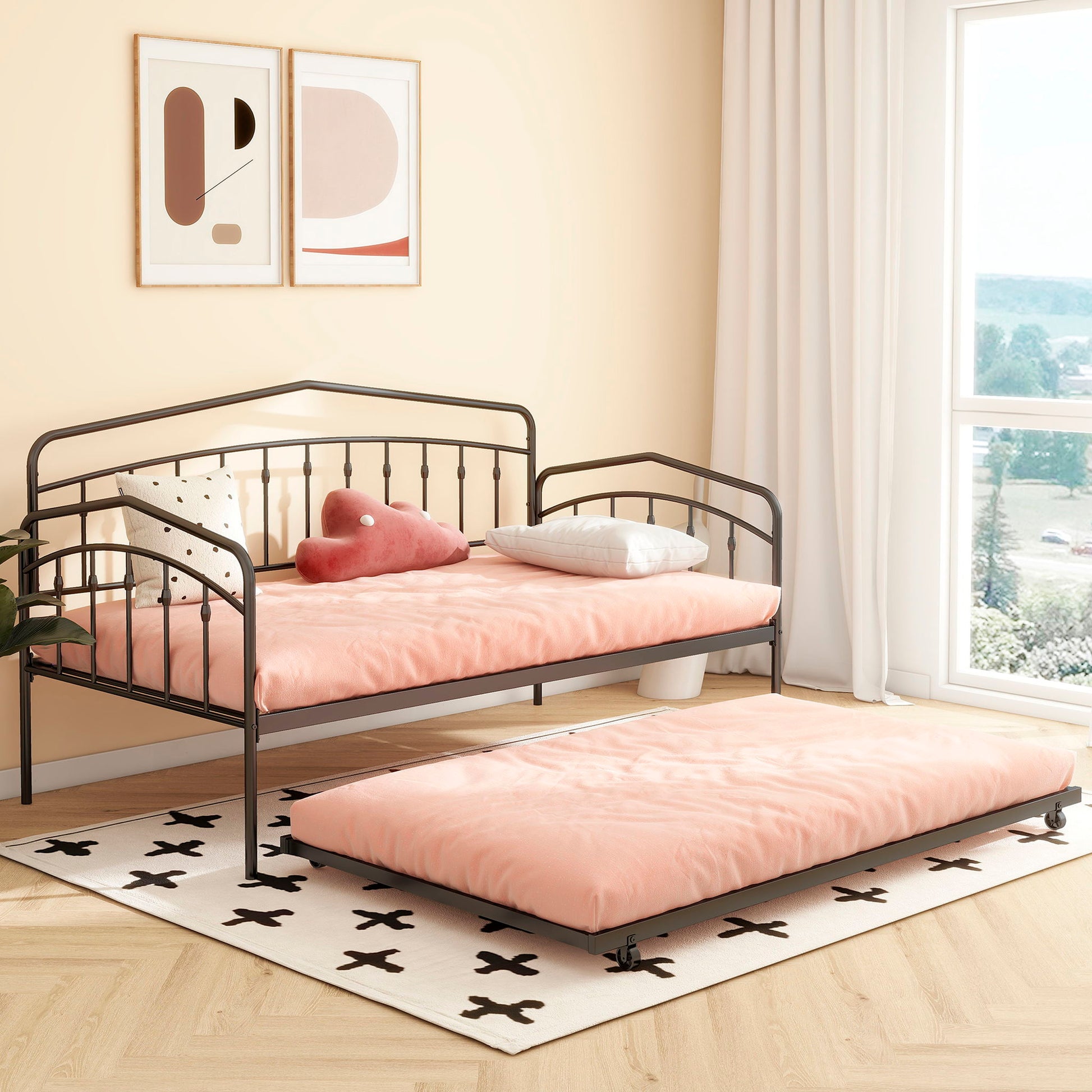 Fox - Daybed With Twin Trundle - The Sleep Loft - Online Mattress Showroom NYC