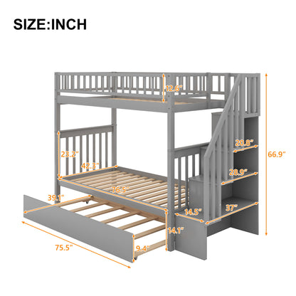 Bunk Bed With Staircase - The Sleep Loft - Online Mattress Showroom NYC