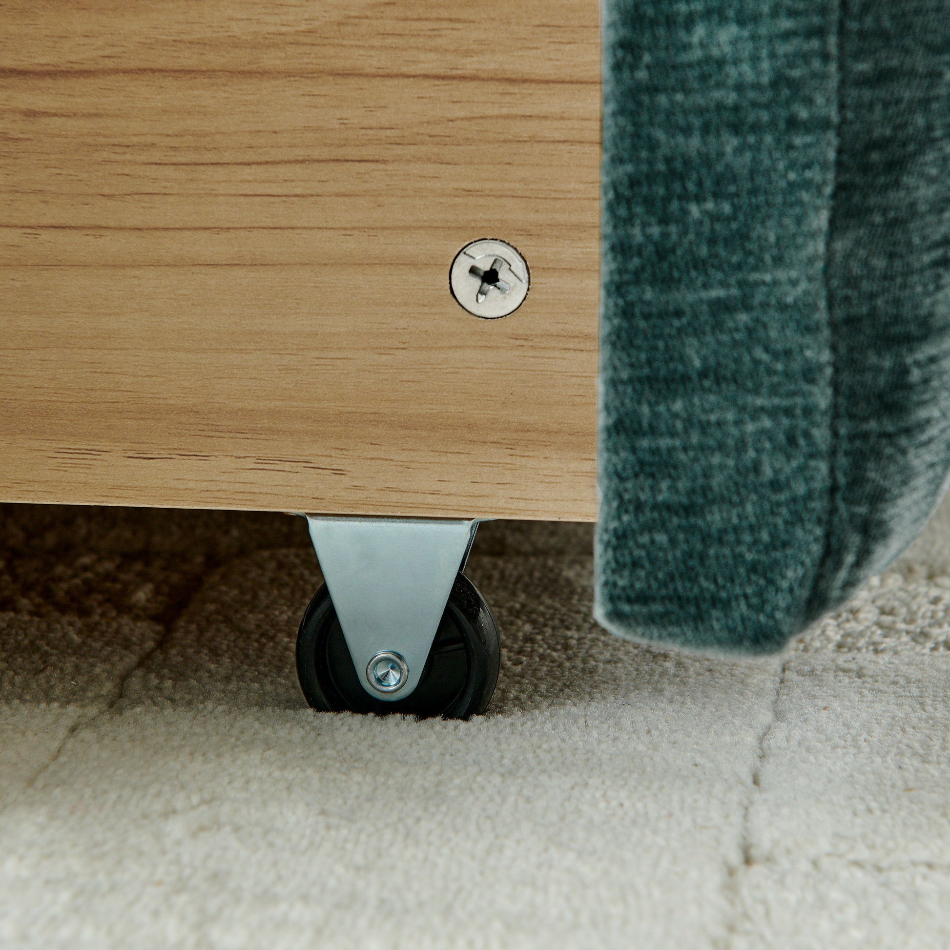 Modern Platform Bed Frame With Thick Fabric - The Sleep Loft - Online Mattress Showroom NYC