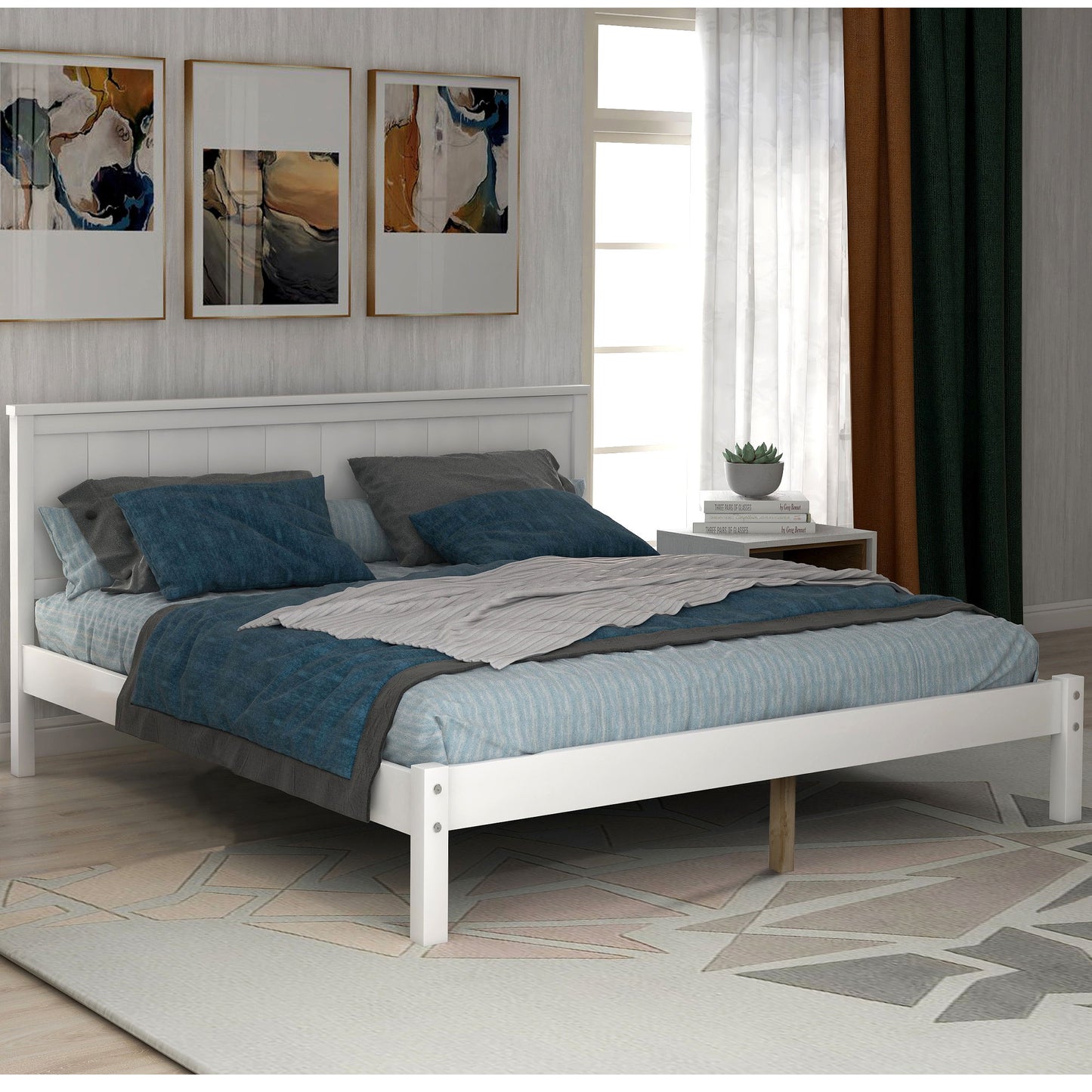 Platform Bed Frame With Headboard - The Sleep Loft - Online Mattress Showroom NYC
