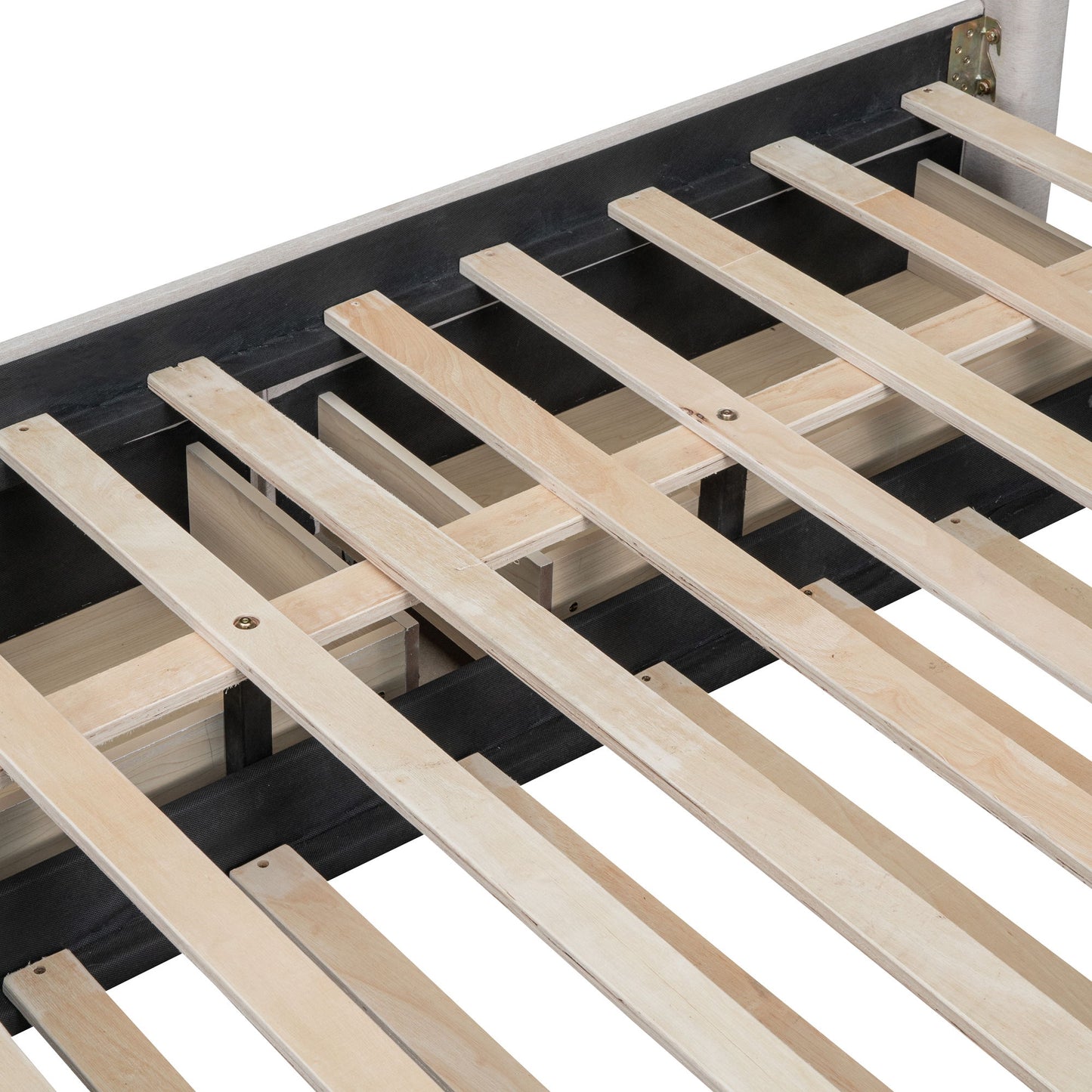 Upholstered Platform Bed With Drawers, Classic Headboard Design - The Sleep Loft - Online Mattress Showroom NYC