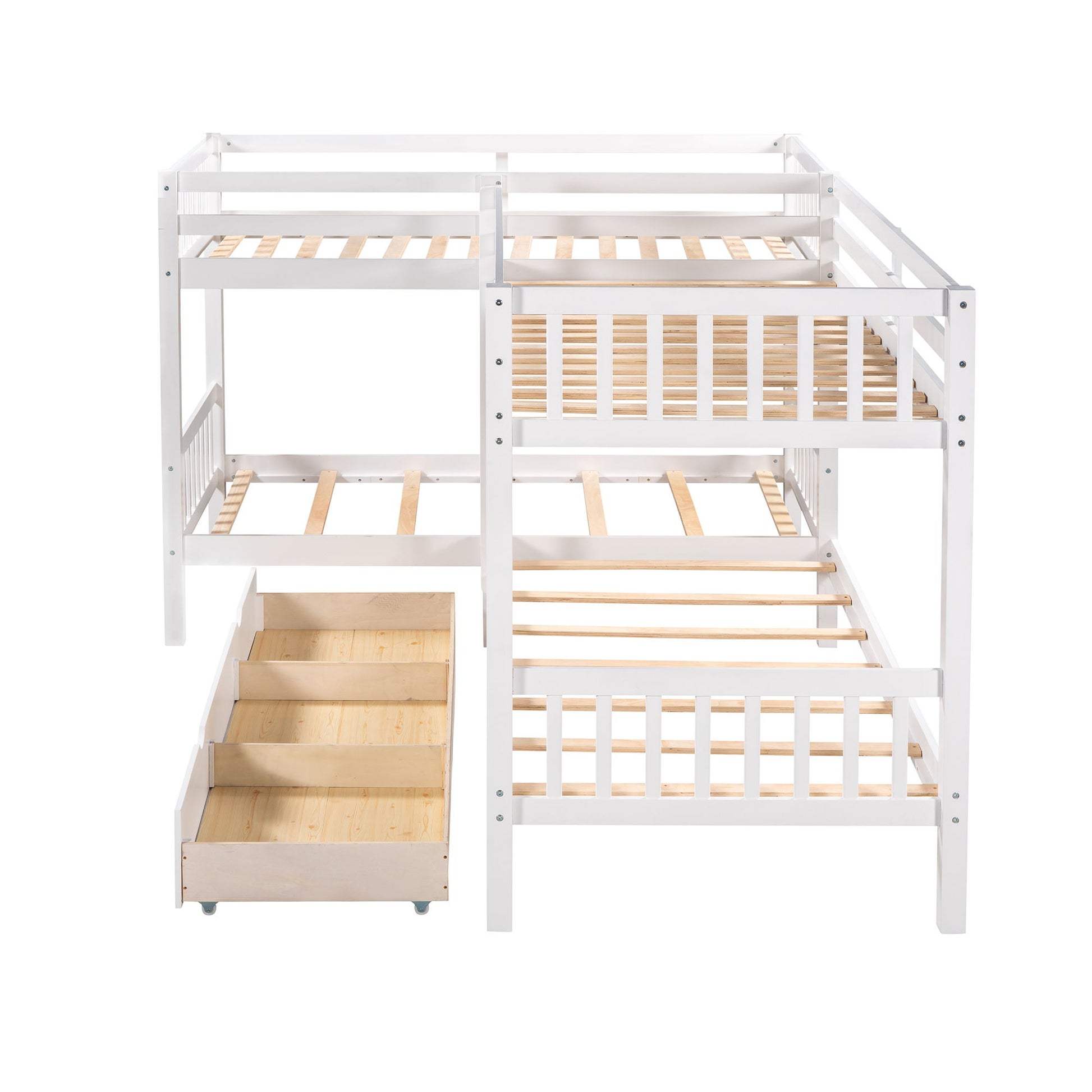 L Shaped Bunk Bed With Drawers - The Sleep Loft - Online Mattress Showroom NYC