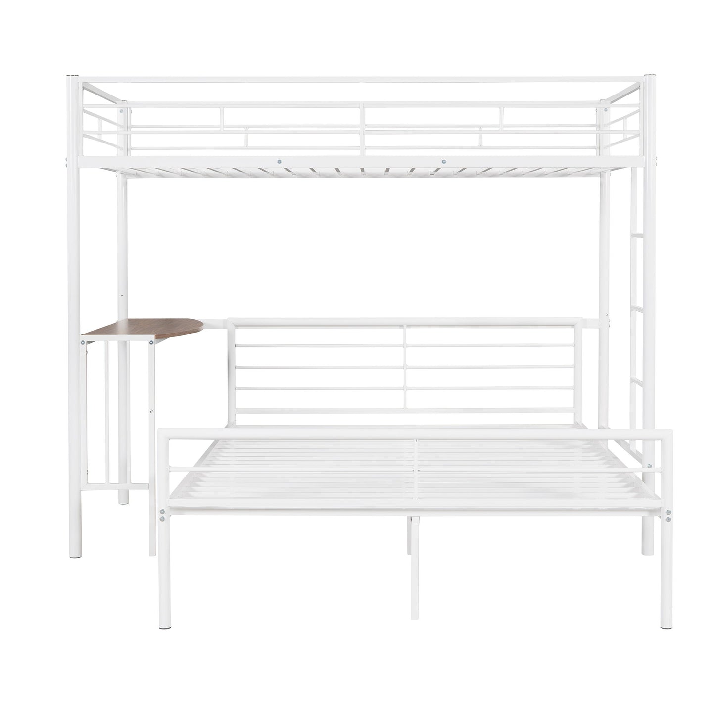 Bunk Bed With Desk, Ladder And Quality Slats For Bedroom - The Sleep Loft - Online Mattress Showroom NYC
