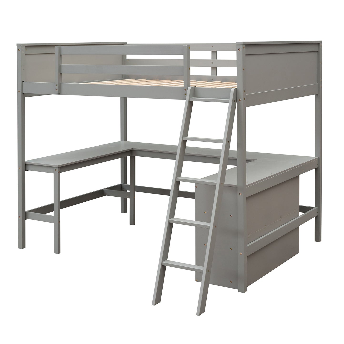 Loft Bed With Shelves With Desk - The Sleep Loft - Online Mattress Showroom NYC
