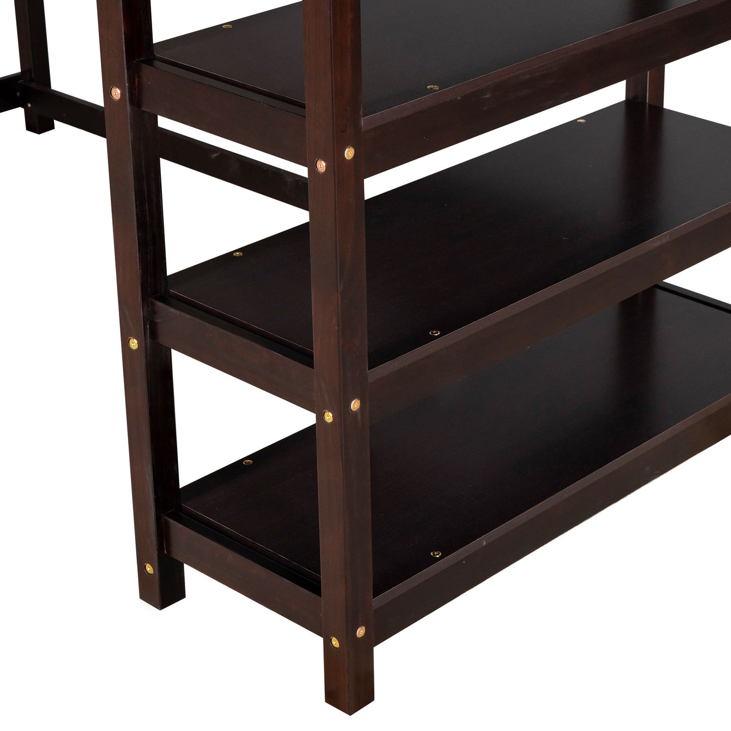 Loft Bed With Storage Shelves And Under Bed Desk - The Sleep Loft - Online Mattress Showroom NYC