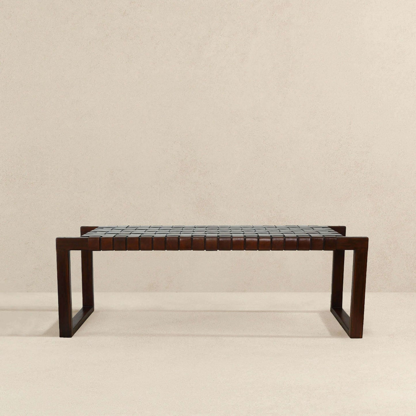 Christina - Bench - Cognac / Dark Brown / Tan - The Sleep Loft - Online Mattress Showroom NYC