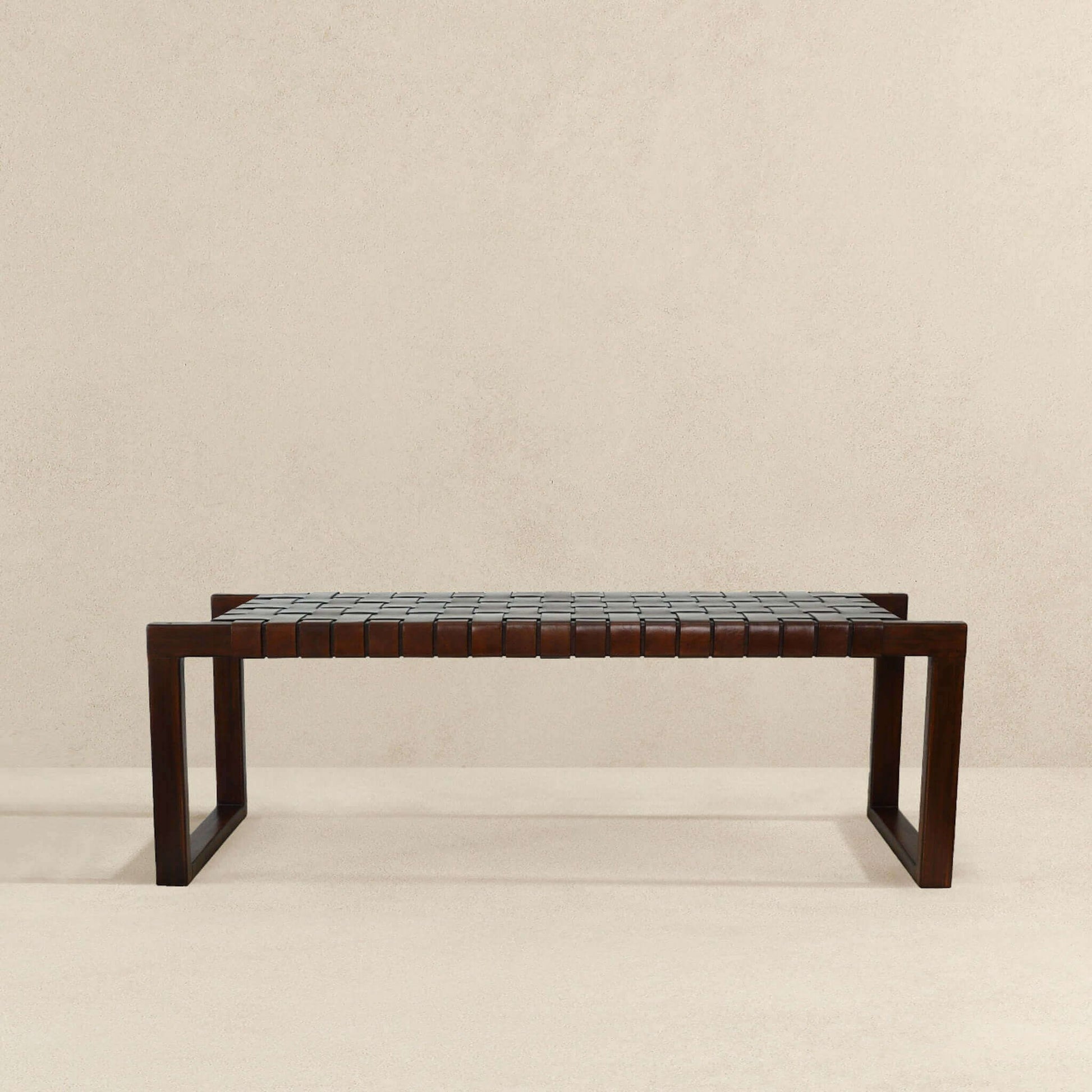 Christina - Bench - Cognac / Dark Brown / Tan - The Sleep Loft - Online Mattress Showroom NYC