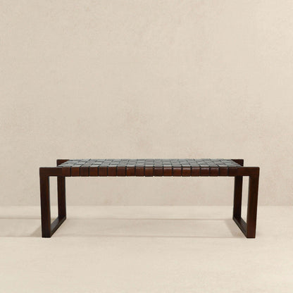 Christina - Bench - Cognac / Dark Brown / Tan - The Sleep Loft - Online Mattress Showroom NYC
