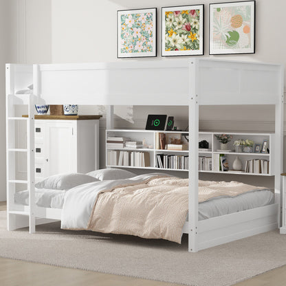 Bunk Bed With Storage Cabinets And USB Ports - The Sleep Loft - Online Mattress Showroom NYC