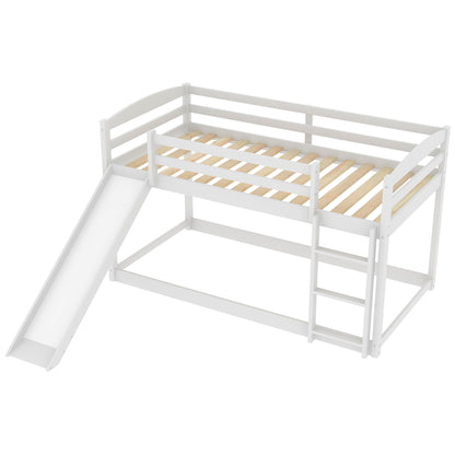 Durable Bunk Bed With Convertible Slide And Ladder - The Sleep Loft - Online Mattress Showroom NYC