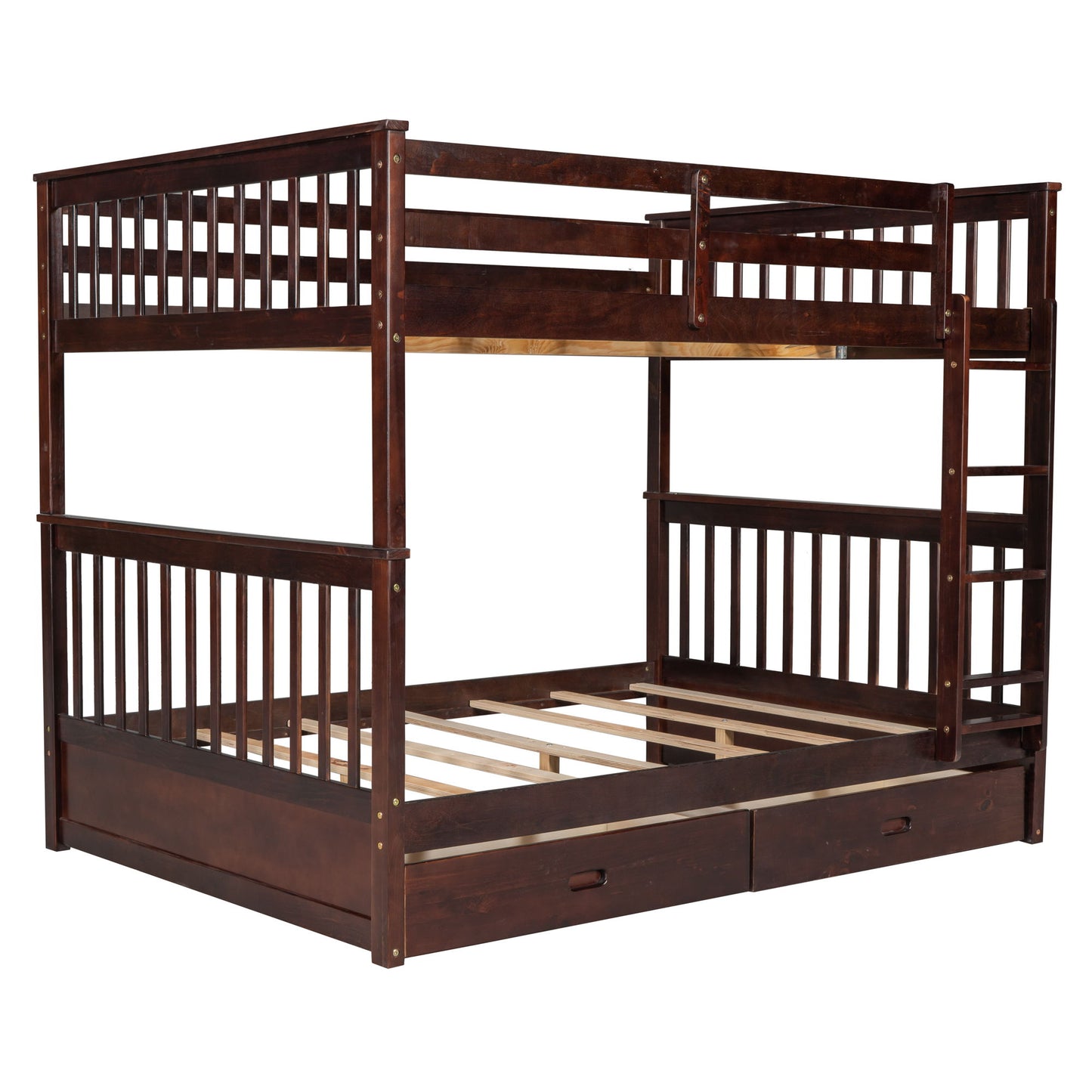 Bunk Bed With Ladders And 2 Storage Drawers - The Sleep Loft - Online Mattress Showroom NYC